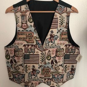 Tapestry patriotic vest